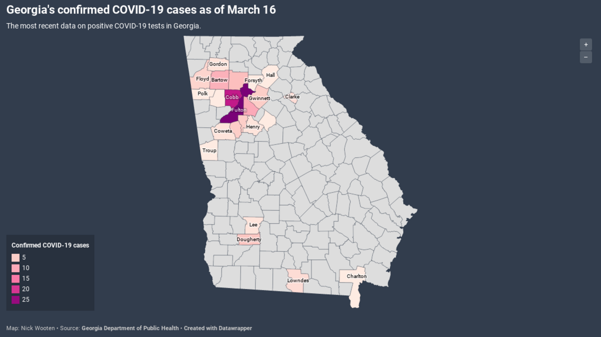 Live map: See where all of Georgia’s coronavirus cases are | Columbus